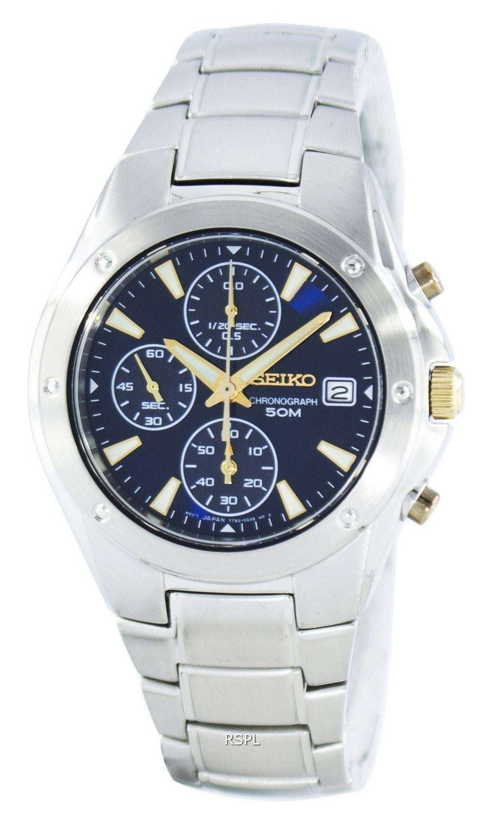 Seiko Quartz Chronograph SNDB01 SNDB01P1 SNDB01P Men S Watch ZetaWatches