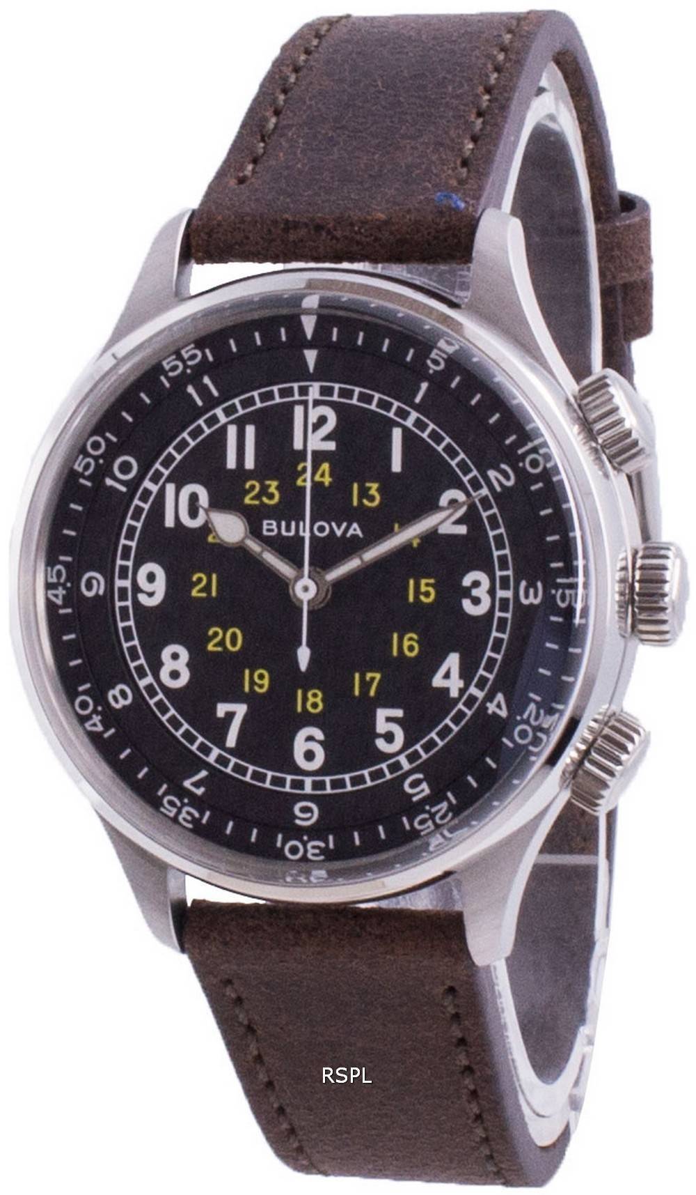 Bulova A Pilot Automatic A Mens Watch Zetawatches