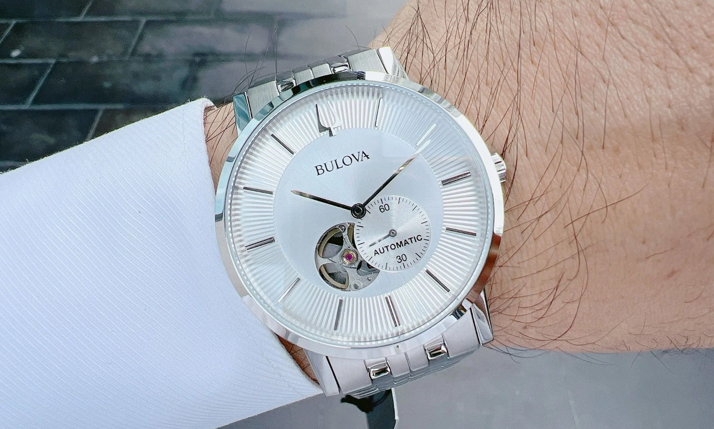 Bulova Clipper Open Heart Dial Automatic 96A238 Men’s Watch