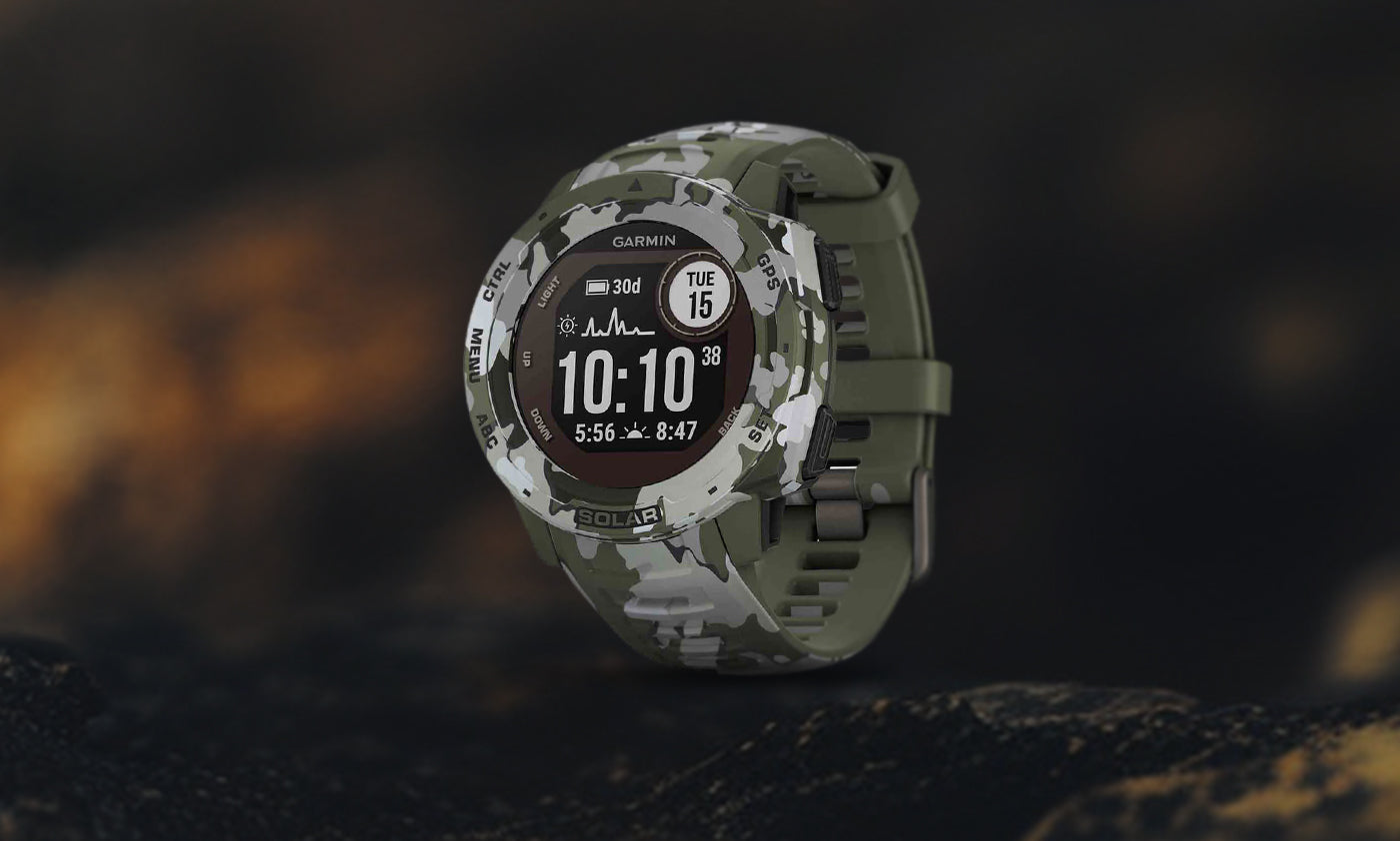 Garmin Instinct Solar Tactical Edition Lichen Camo Silicone Band 010-02293-06 Multisport Watch