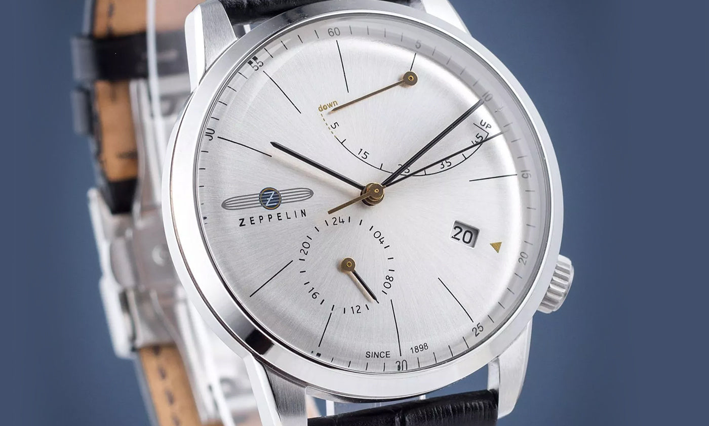 Zeppelin Series Flatline Power Reserve Germany Made 7366-4 73664 Men’s Watch