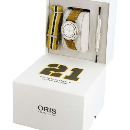 Oris Big Crown Pointer Date Roberto Clemente Limited Edition Automatic 01-754-7741-4081-Set Men's Watch With Gift Set