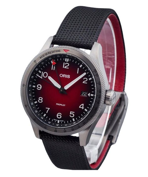 Oris Big Crown ProPilot GMT Fabric Strap Red Dial Automatic 01 798 7773 4268-07 3 20 14GLC 100M Men's Watch