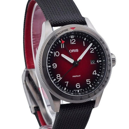 Oris Big Crown ProPilot GMT Fabric Strap Red Dial Automatic 01 798 7773 4268-07 3 20 14GLC 100M Men's Watch