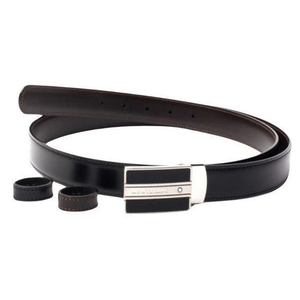 Montblanc Meisterstuck 128136 Reversible Black And Brown Men's Leather Belt