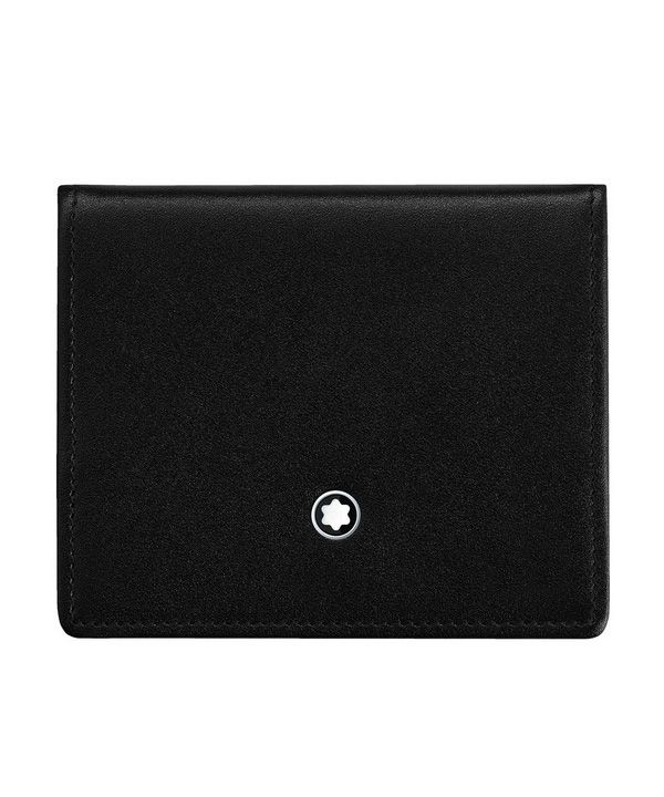 Montblanc Meisterstuck Black Leather 14877 Men's Small Luxury Coin Purse