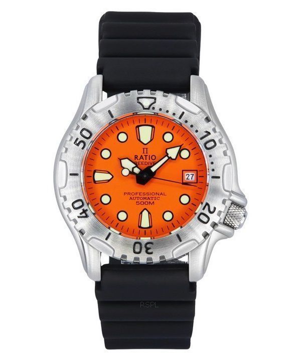 Ratio FreeDiver Professional 500M Sapphire Orange Dial Automatic 32GS202A-ORG Men's Watch