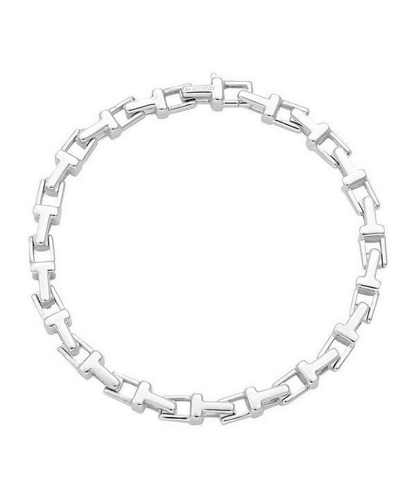 Tiffany T Narrow Chain Sterling Silver Bracelet 34888876 For Women