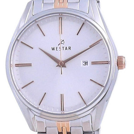 Westar Silver Dial Two Tone Stainless Steel Quartz 40210 SPN 607 Women's Watch