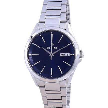 Westar Blue Dial Stainless Steel Quartz 40212 STN 104 Women's Watch