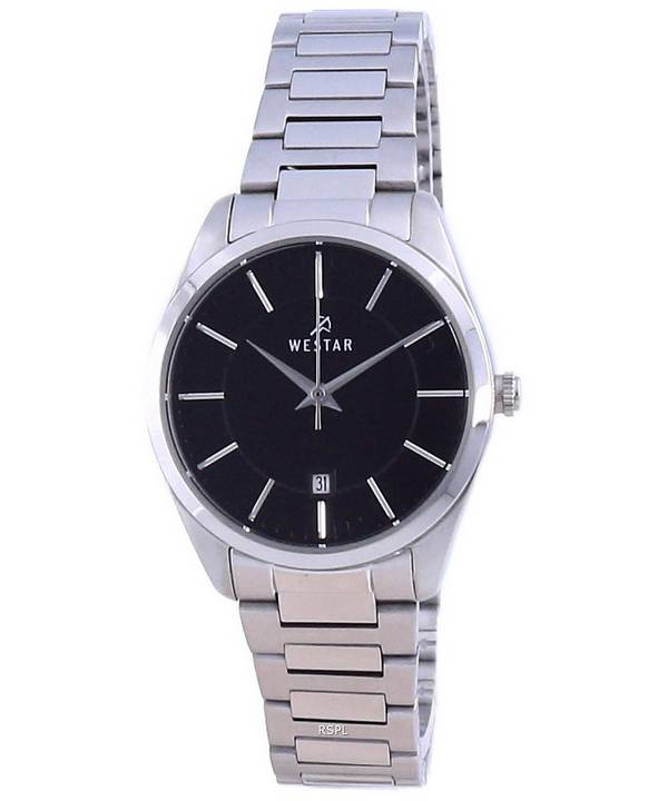 Westar Black Dial Stainless Steel Quartz 40213 STN 103 Women's Watch