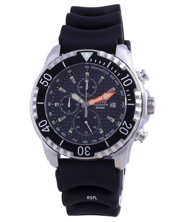 Ratio 200M Diver Quartz Chronograph Sapphire 48HA90-17-CHR-BLK Men's Watch