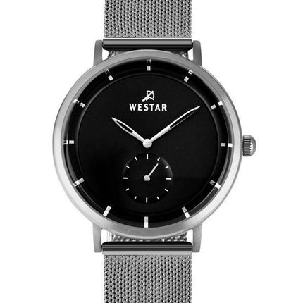 Westar Profile Stainless Steel Black Dial Quartz 50247STN103 Mens Watch