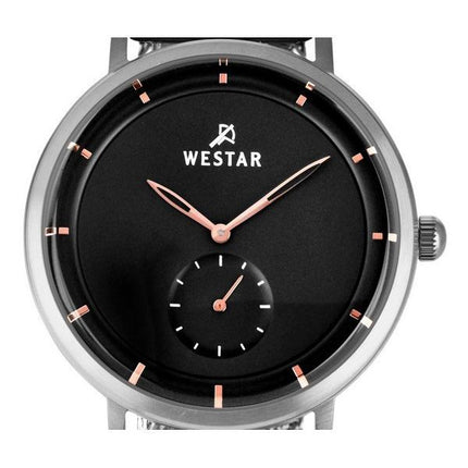 Westar Profile Stainless Steel Black Dial Quartz 50247STN603 Mens Watch