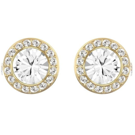 Swarovski Angelic Stud Pierced Gold-Tone Earrings 5505470 For Women