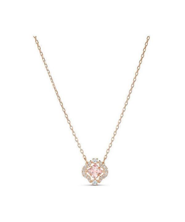 Swarovski Sparkling Dancing Cubic Zirconia Stone Rose Gold Tone Plated Necklace 5514488 For Women