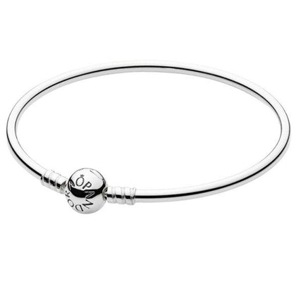 Pandora Moments Sterling Silver Bangle 590713-21 For Women