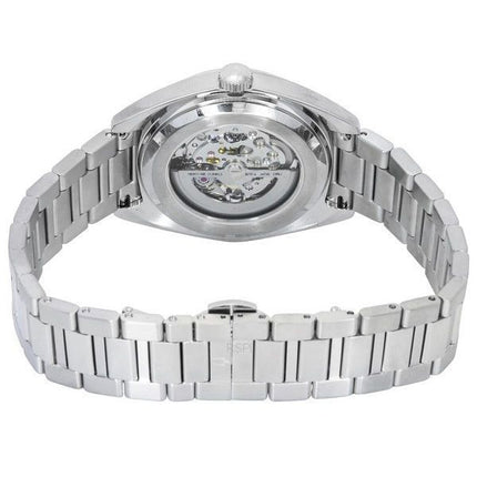 Bulova Classic Surveyor Stainless Steel Silver Skeleton Dial Automatic 96A293 Mens Watch