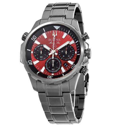 Bulova Marine Star Chronograph Quartz 98B350 100M Mens Watch