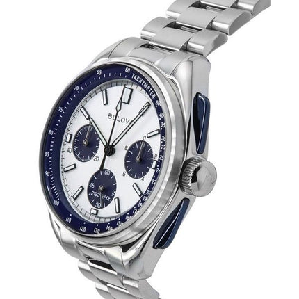 Bulova Lunar Pilot Archive Series Special Edition Chronograph Silver Dial Quartz 98K112 Mens Watch With Extra Strap