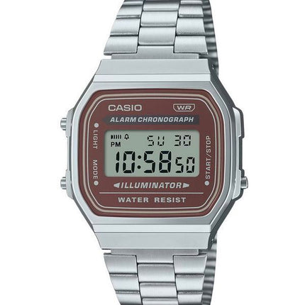 Casio Vintage Digital Stainless Steel Bracelet Quartz A168WA-5A Mens Watch