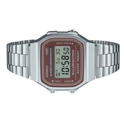 Casio Vintage Digital Stainless Steel Bracelet Quartz A168WA-5A Mens Watch