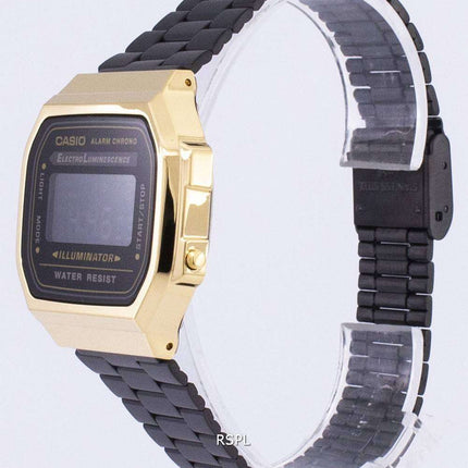 Casio Vintage Chronograph Alarm Digital A168WEGB-1B Unisex Watch