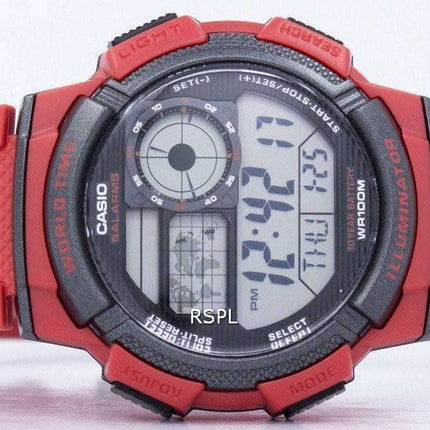 Casio Youth World Time Alarm World Map AE-1000W-4AV AE1000W-4AV Men's Watch