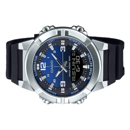 Casio Analog Digital Combination Resin Strap Blue Dial Quartz AMW-870A-2AV Men's Watch