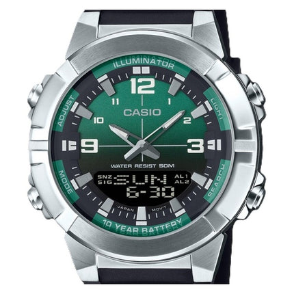 Casio Analog Digital Combination Resin Strap Green Dial Quartz AMW-870A-3AV Men's Watch