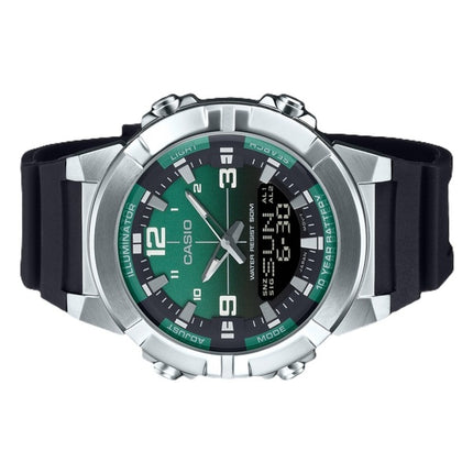 Casio Analog Digital Combination Resin Strap Green Dial Quartz AMW-870A-3AV Men's Watch