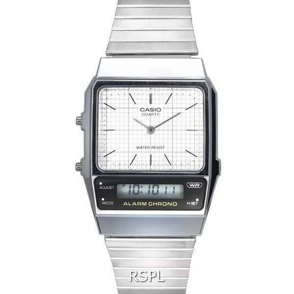 Casio Vintage Analog Digital White Dial Quartz AQ-800E-7A AQ800E-7 Unisex Watch