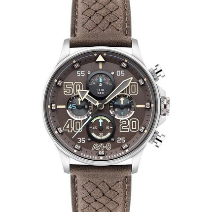 AVI-8 Hawker Typhoon Rb396 Sheila Chronograph Limited Edition Westhampnett Brown Dial Quartz AV-4093-06 Mens Watch