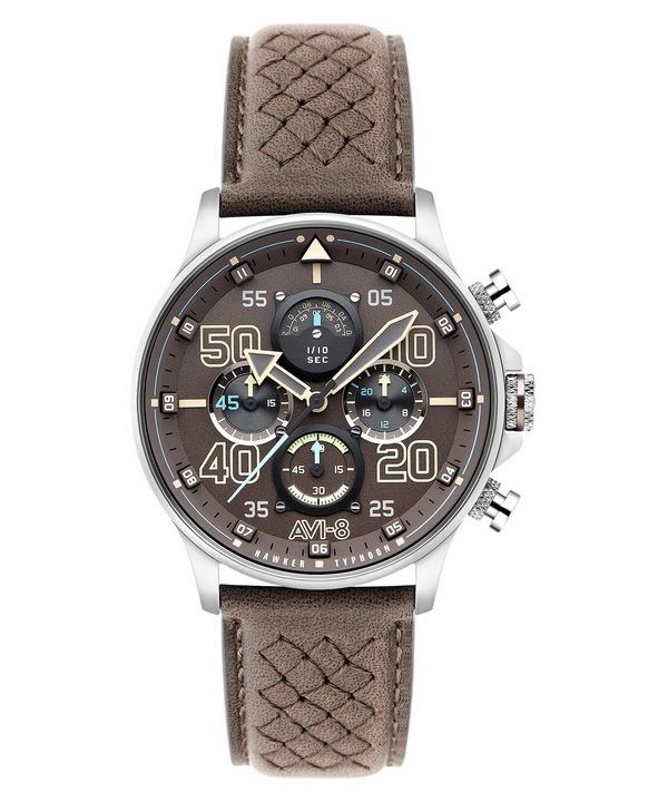 AVI-8 Hawker Typhoon Rb396 Sheila Chronograph Limited Edition Westhampnett Brown Dial Quartz AV-4093-06 Mens Watch