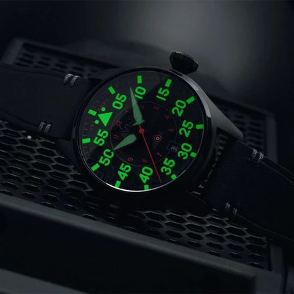 AVI-8 Hawker Hurricane Clowes Automatic Night Reaper Limited Edition Night Shadow Black Dial AV-4097-05 Mens Watch