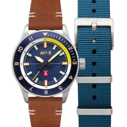 AVI-8 Flyboy Tuskegee Airmen Meca-Quartz Limited Edition Lucera Blue Dial AV-4103-02 Men's Watch With Extra Strap