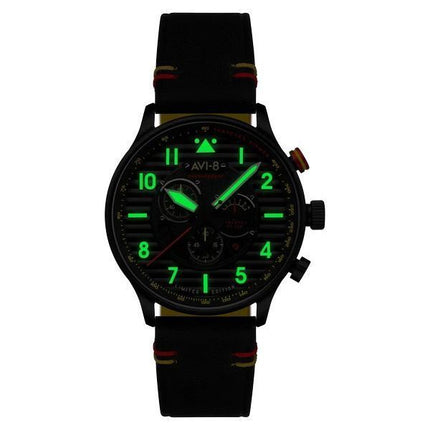 AVI-8 Flyboy Spirit Of Tuskegee Chronograph Limited Edition Black Dial Quartz AV-4109-01 Men's Watch With Extra strap