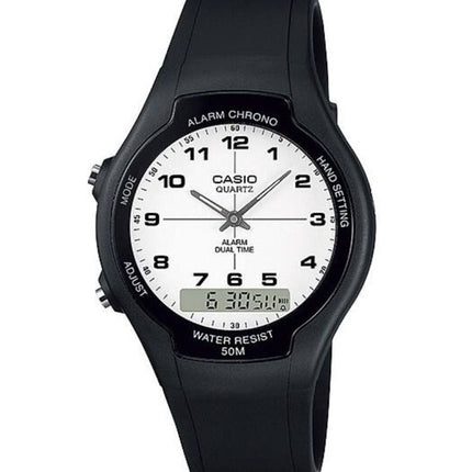 Casio Analog Digital Dual Time AW-90H-7BVDF AW-90H-7BV Mens Watch