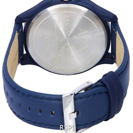 Armani Exchange Hampton Leather Strap Blue Dial Quartz AX2442 Men's Watch