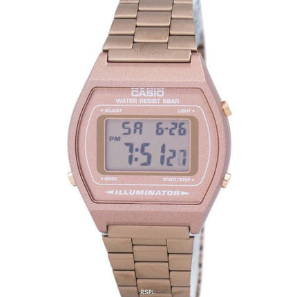 Casio Digital Quartz Stainless Steel 50M Illuminator B640WC-5ADF B640WC-5A Mens Watch