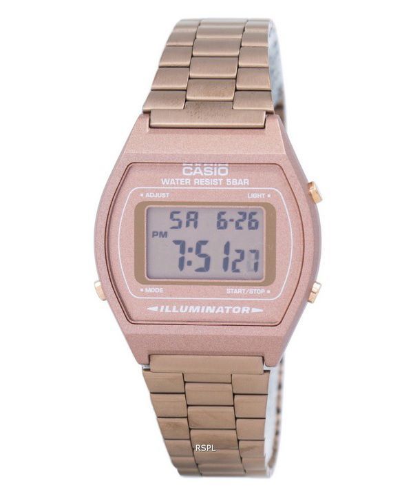 Casio Digital Quartz Stainless Steel 50M Illuminator B640WC-5ADF B640WC-5A Mens Watch