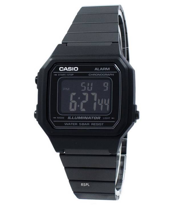 Casio Illuminator Chronograph Alarm Digital B650WB-1B Quartz Unisex Watch