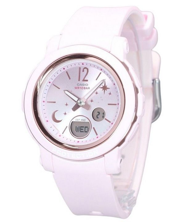 Casio Baby-G Moon And Star Series Analog Digital Resin Strap Pink Dial Quartz BGA-290DS-4A 100M Womens Watch