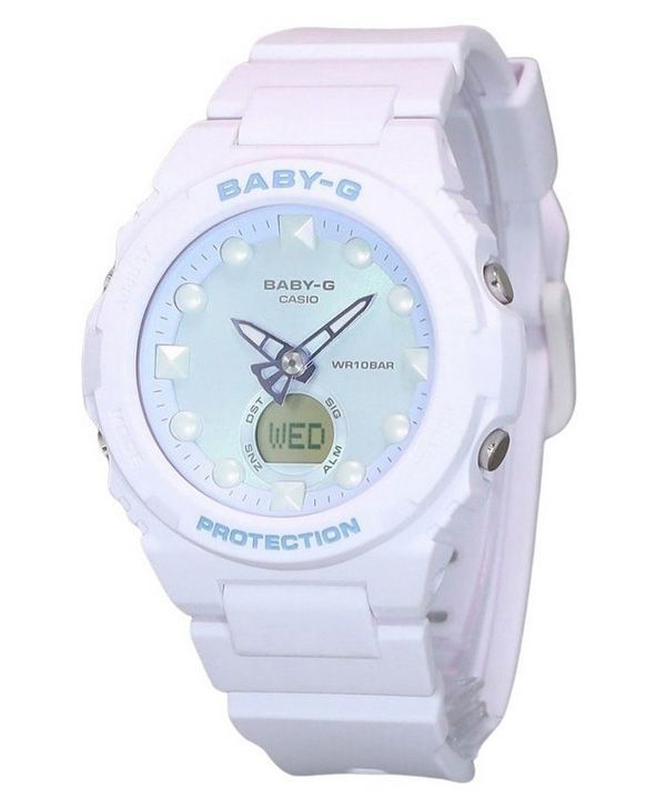 Casio Baby-G Futuristic Holographic Analog Digital Light Green Dial Quartz BGA-320FH-4A 100M Womens Watch