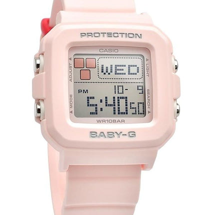 Casio Baby-G Plus Digital Pink Resin Strap Quartz BGD-10L-4 100M Women's Watch With Extra Band Loops