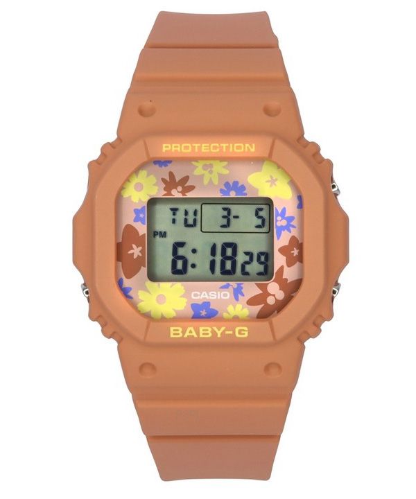 Casio Baby-G Retro Flower Field Digital Resin Strap Quartz BGD-565RP-4 100M Womens Watch