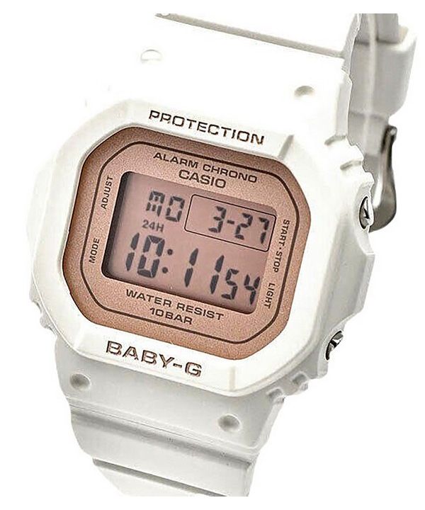 Casio Baby-G Digital White Resin Strap Quartz BGD-565SC-4 100M Women's Watch