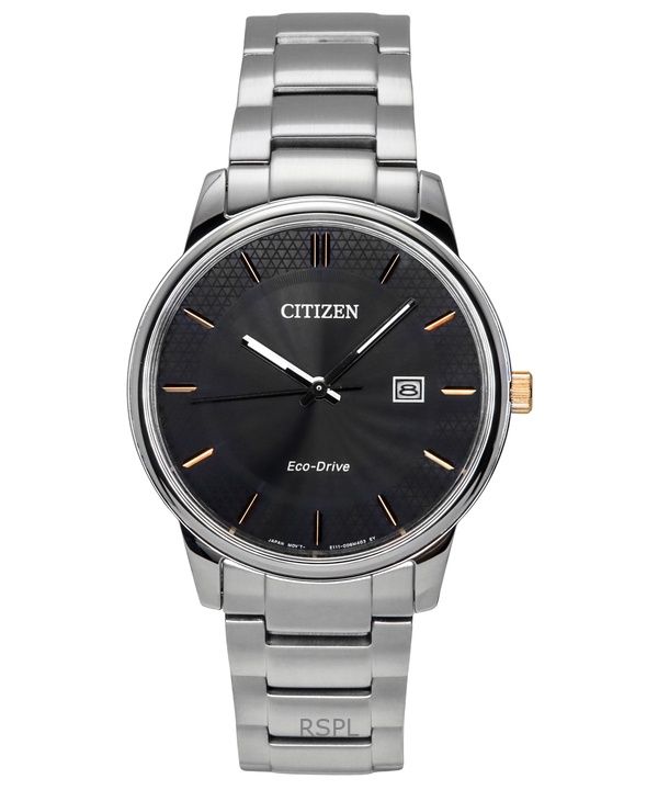 Citizen Eco-Drive Stainless Steel Black Dial BM6977-70E Men's Watch