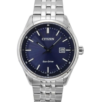 Citizen Eco-Drive Stainless Steel Blue Dial BM7560-59L 100M Men's Watch