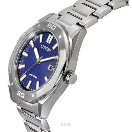 Citizen Eco-Drive Stainless Steel Blue Dial BM7630-80L 100M Men's Watch